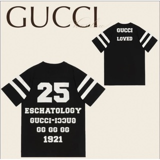 グッチ(Gucci)のGUCCIオーバーサイズユニセックスTシャツ100周年アニバーサリー(Tシャツ(半袖/袖なし))