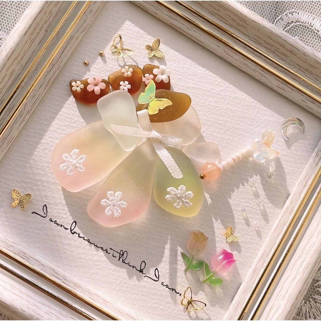 シーグラスアート 花の妖精 - 日用品/インテリア シーグラスアート 花の妖精 - 日用品/インテリア