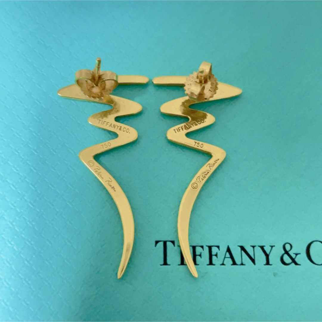 Tiffany & Co. - 希少TIFFANY&Co.ティファニースクリブル ピアスK18