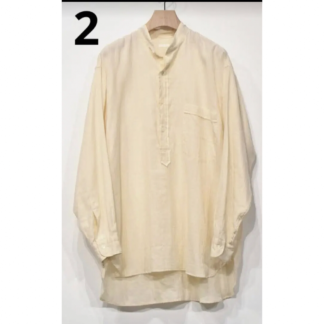 23SS comoli コモリ モスリン カディ プルオーバーシャツ 新品 | www