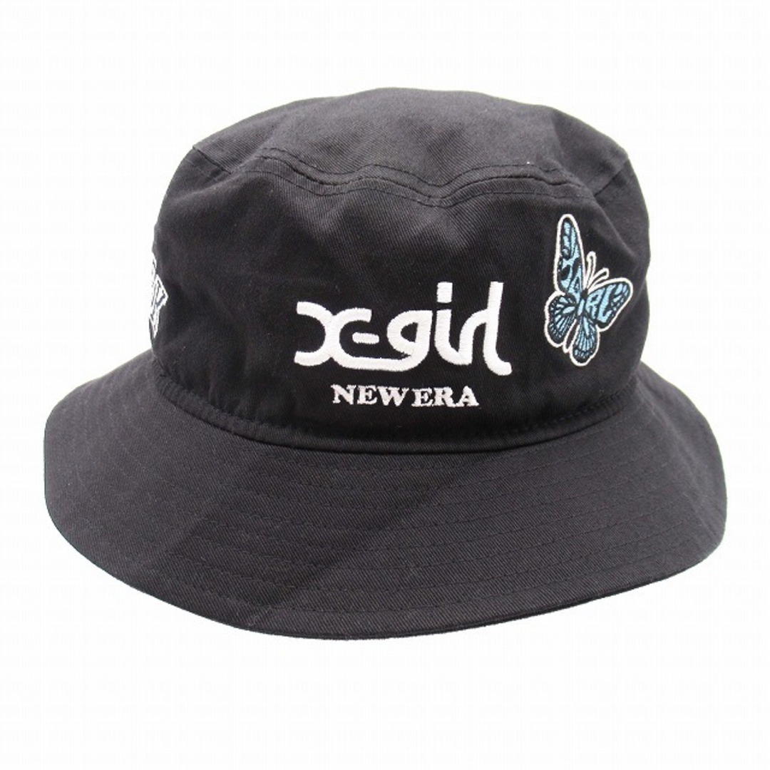 NEW ERA(ニューエラー)のニューエラ × エックスガール バタフライ フラワー ロゴ バケット ハット レディースの帽子(その他)の商品写真