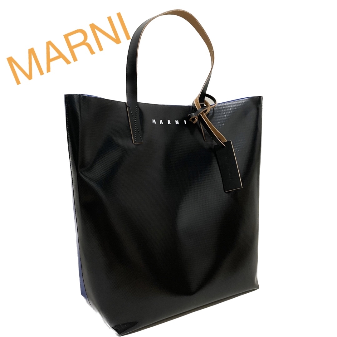 【新品未使用】MARNI トートバッグ　PVC 大容量　A4可