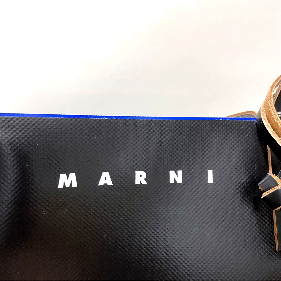 【新品未使用】MARNI トートバッグ　PVC 大容量　A4可 2