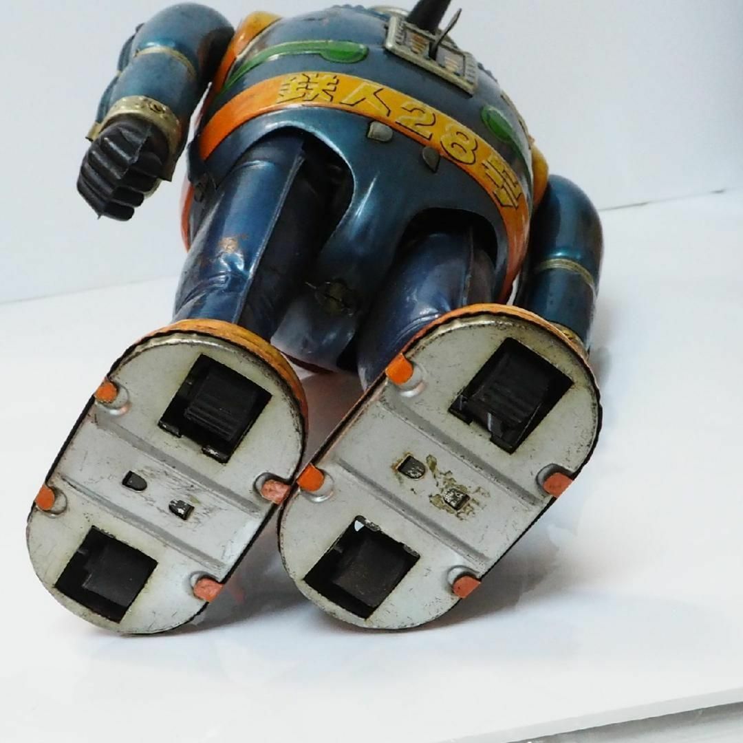 野村【鉄人28号No.3発火不可 金具欠】当時物ブリキ ロボットTIN 野村【鉄人28号No.3発火不可 金具欠】当時物ブリキ ロボットTIN