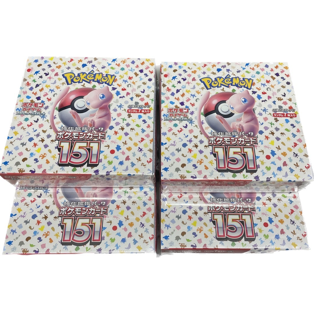 ポケモンカード151 シュリンク付き 4BOX - Box/デッキ/パック
