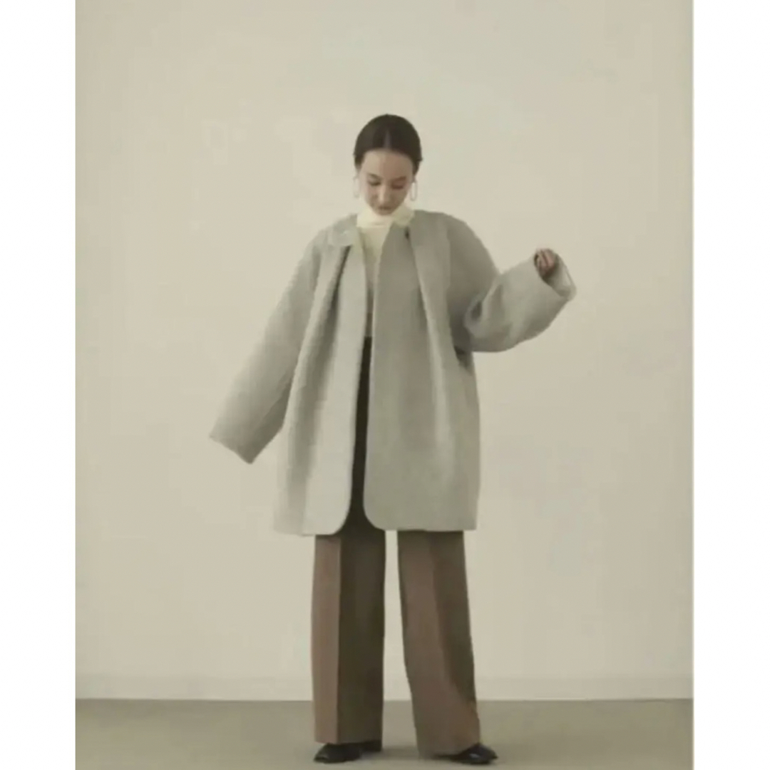 louren volume tack cocoon coat