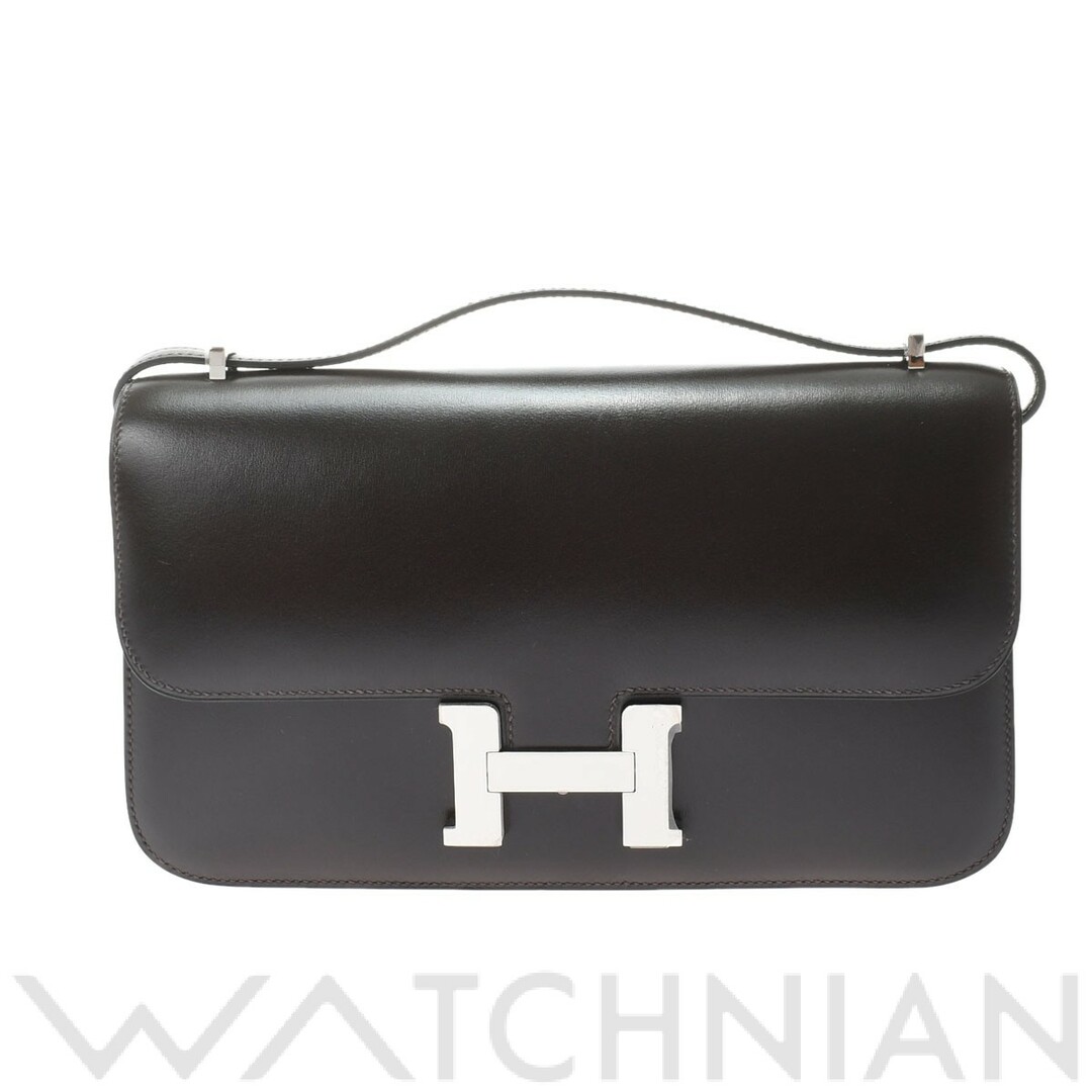 Hermes(エルメス)の中古 エルメス HERMES レディース ショルダーバッグ ブラウン /パラジウム金具 ボックスカーフ レディースのバッグ(ショルダーバッグ)の商品写真