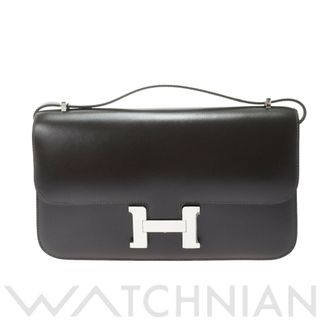 エルメス(Hermes)の中古 エルメス HERMES レディース ショルダーバッグ ブラウン /パラジウム金具 ボックスカーフ(ショルダーバッグ)