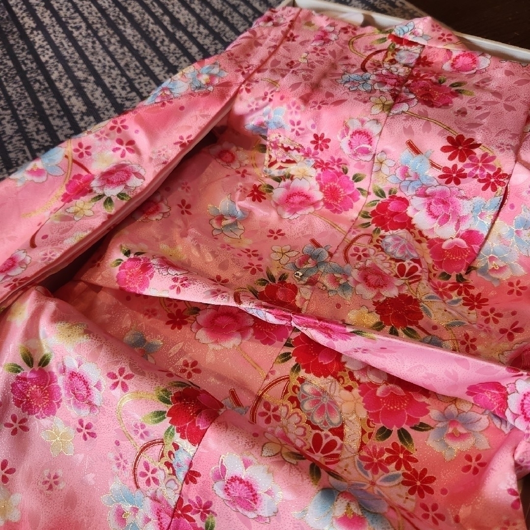 七五三 被布着物6点セット ピンク キッズ/ベビー/マタニティのキッズ服女の子用(90cm~)(和服/着物)の商品写真