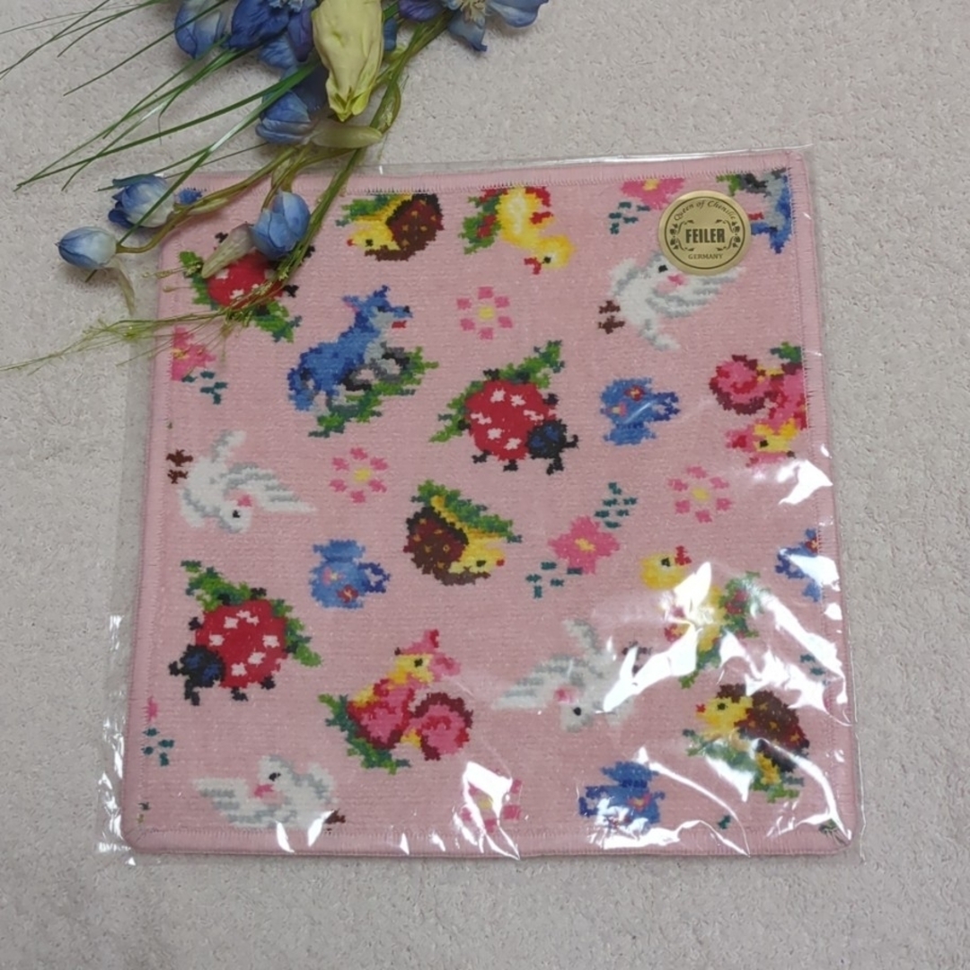 フェイラー ハイジピジョン 鳩居堂 コラボ ハンカチ ピンク | フリマアプリ ラクマ
