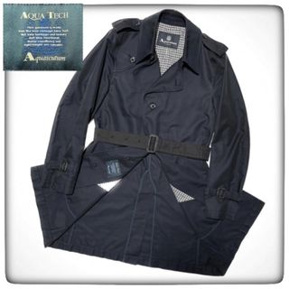 アクアスキュータム(AQUA SCUTUM)の【美品】Aquascutum CURTISチェックトレンチコートAQUATECH(トレンチコート)