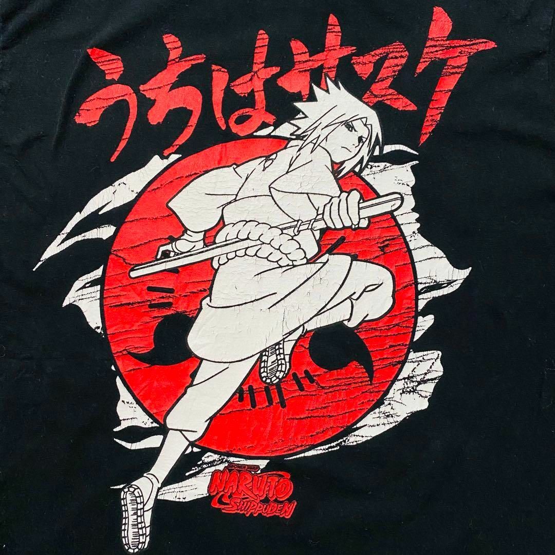 00s NARUTO ナルト うちはサスケ Tシャツ メンズアニメT - www