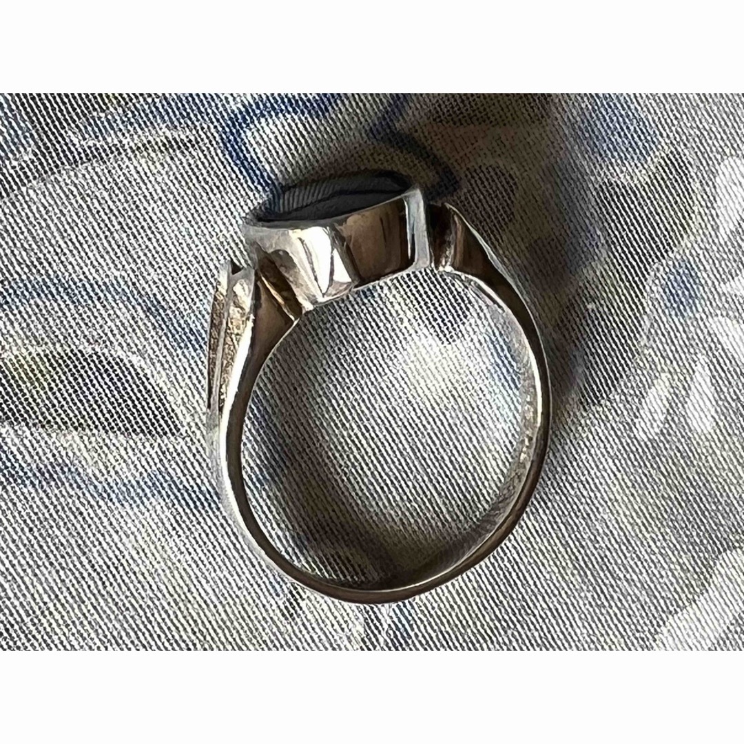 Georg Jensen(ジョージジェンセン)のGeorg Jensen 代理店から　シルバーリング　オニキス　size 59 レディースのアクセサリー(リング(指輪))の商品写真