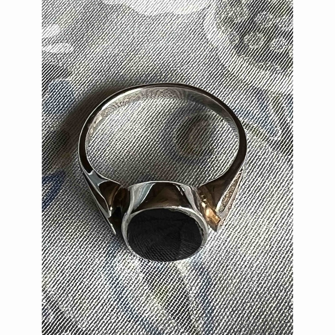 Georg Jensen(ジョージジェンセン)のGeorg Jensen 代理店から　シルバーリング　オニキス　size 59 レディースのアクセサリー(リング(指輪))の商品写真