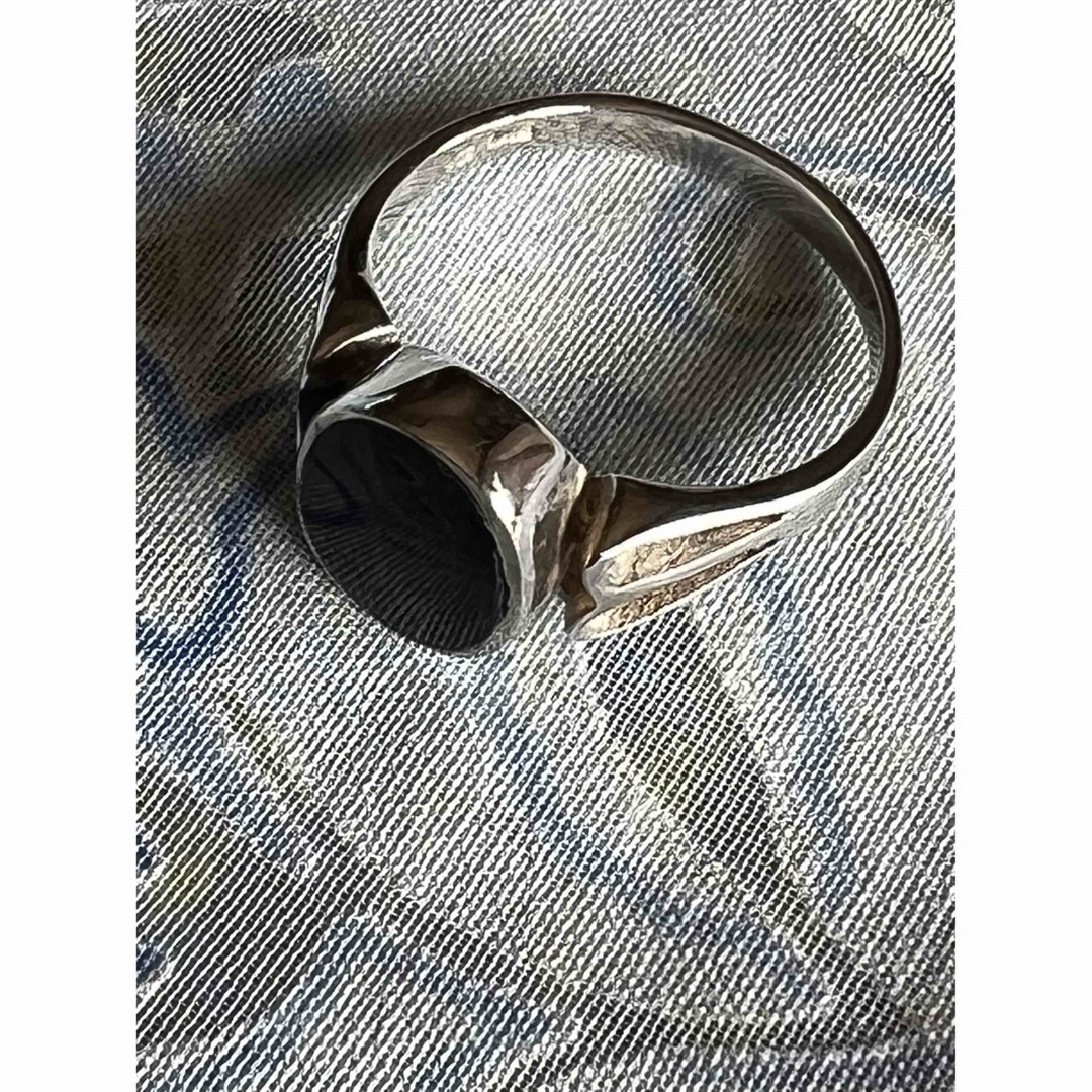 Georg Jensen(ジョージジェンセン)のGeorg Jensen 代理店から　シルバーリング　オニキス　size 59 レディースのアクセサリー(リング(指輪))の商品写真