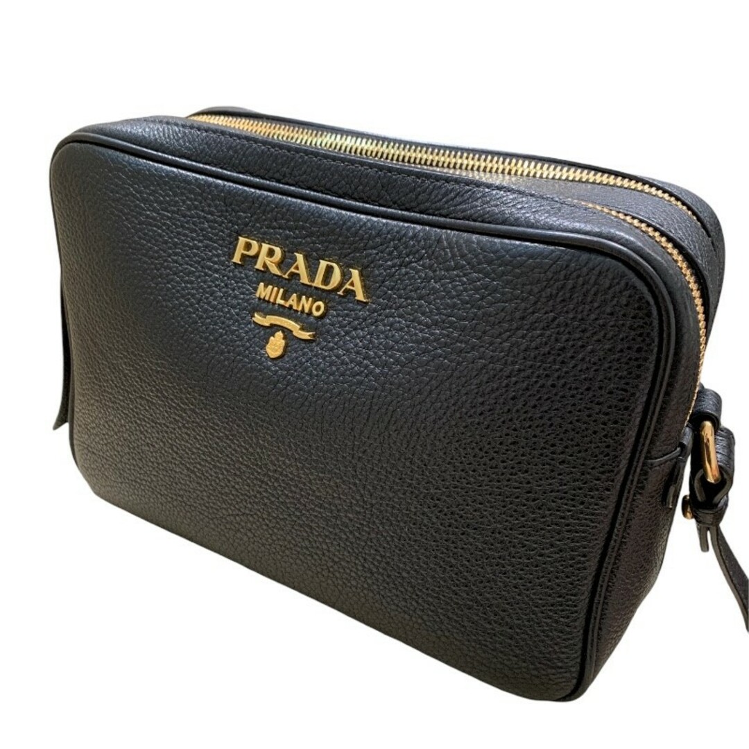 プラダ PRADA Wジップ ショルダーバック ショルダーバッグ レデ【中古】