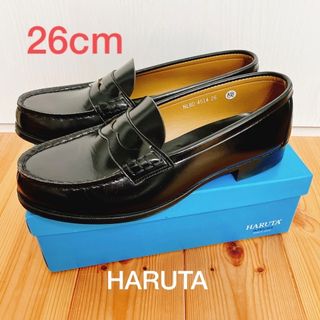 ハルタ(HARUTA)のHARUTA ローファー 黒 26cm(ローファー/革靴)