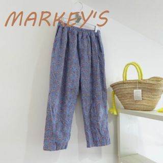 マーキーズ(MARKEY'S)のMARKEY'S　マーキーズ　花柄　パンツ　ウエストゴム　サイズ１(カジュアルパンツ)