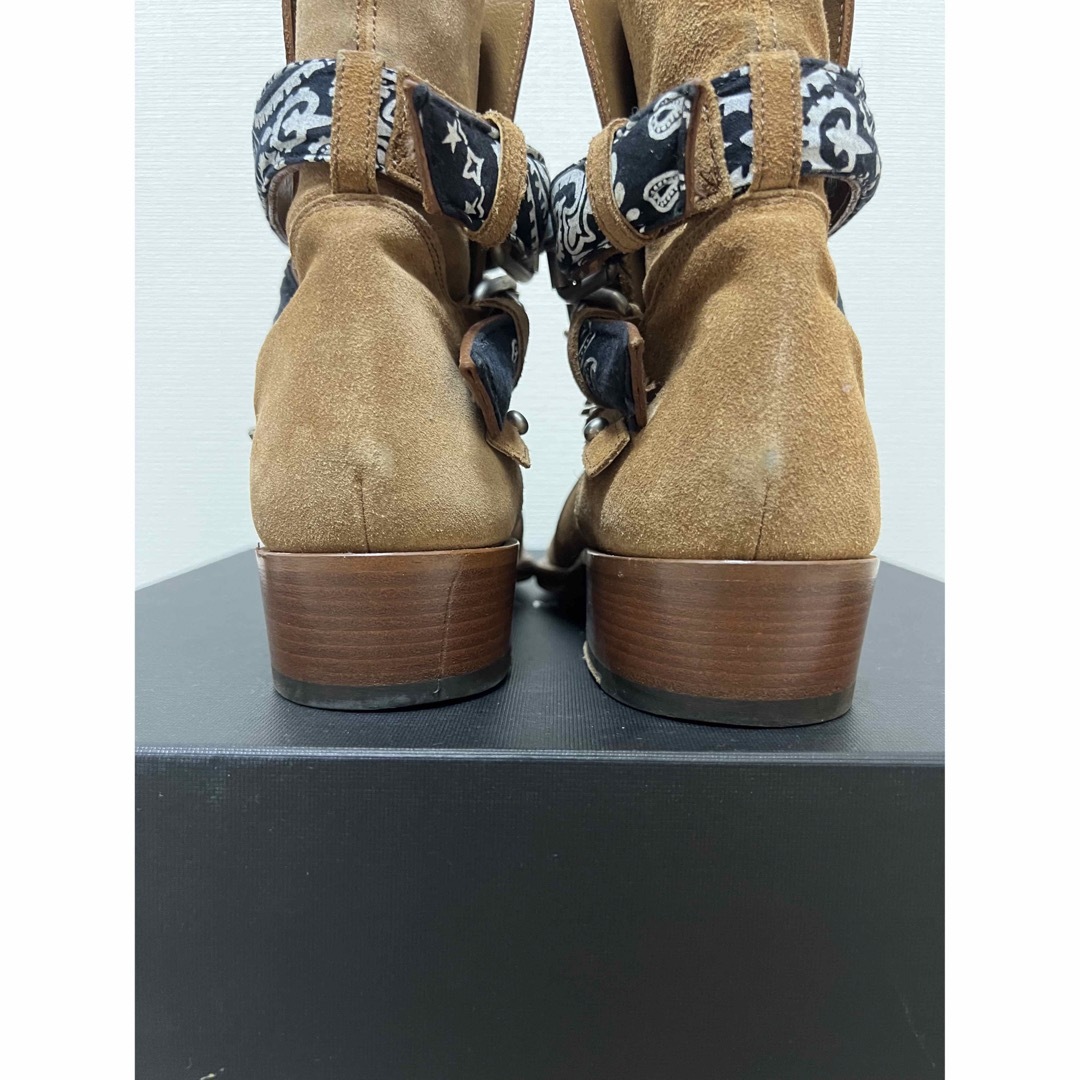 AMIRI(アミリ)のamiri バンダナ　ブーツ　スエード メンズの靴/シューズ(ブーツ)の商品写真