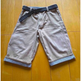 イッカ(ikka)のikka ハーフパンツ150 ベージュ　2way(パンツ/スパッツ)