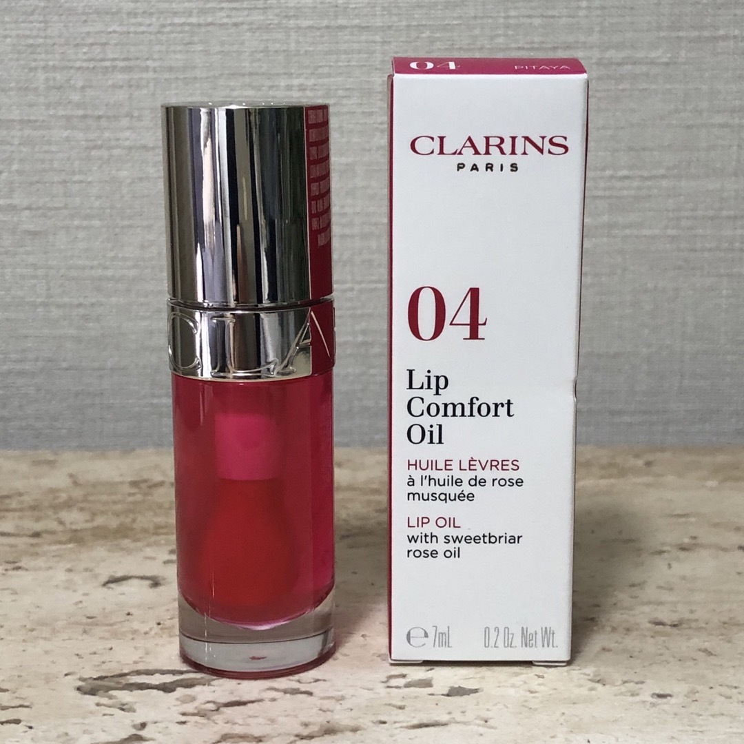 CLARINS(クラランス)のクラランス Clarins リップコンフォートオイル 04 PITAYA コスメ/美容のベースメイク/化粧品(リップグロス)の商品写真