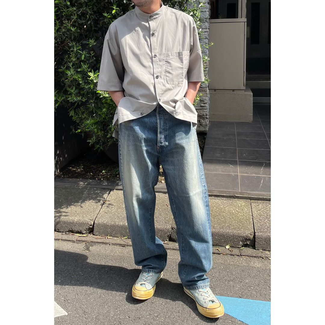 A.PRESSE No.22 ウォッシュドワイドデニムパンツ サイズ34の通販 A.PRESSE No.22 ウォッシュドワイドデニムパンツ サイズ34の通販