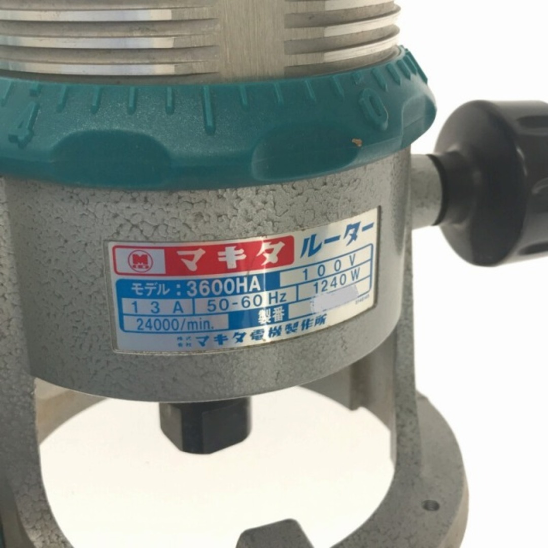 ☆中古品☆makita マキタ 100V 12mm ルーター 3600HA 彫刻 面取り トリミング 溝切り 電動工具 大工道具 73501