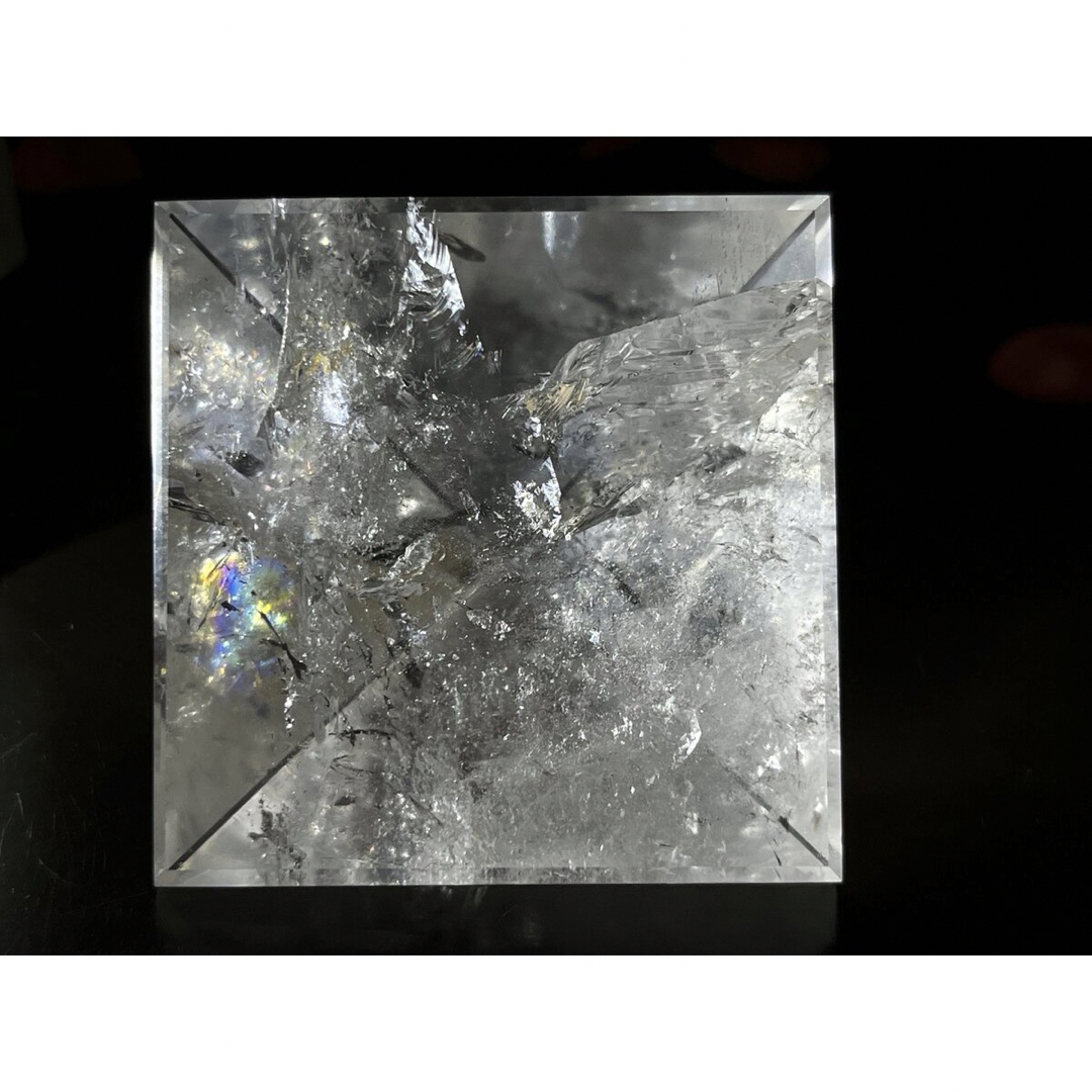 大宇宙との融合✨】レインボー ピラミッド 神聖幾何学 クリスタル 水晶