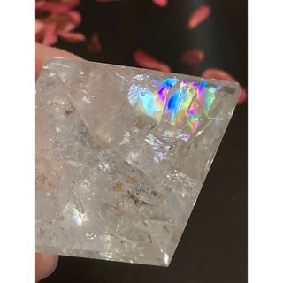 大宇宙との融合✨】レインボー ピラミッド 神聖幾何学 クリスタル 水晶