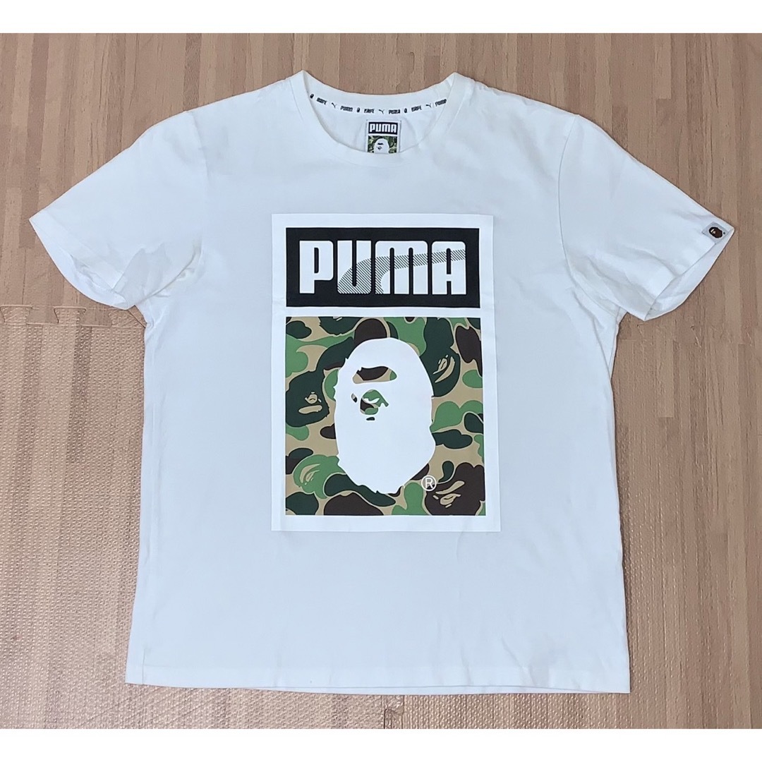 ★激レア★ APE × PUMA 限定 Tシャツ 白 M シャーク kaws