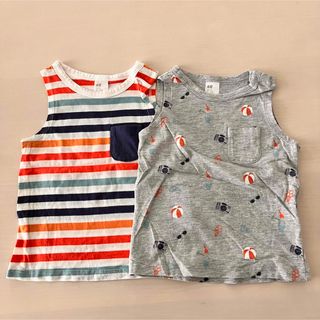 エイチアンドエム(H&M)のH&M タンクトップ　2枚セット　ベビー　男の子(タンクトップ/キャミソール)