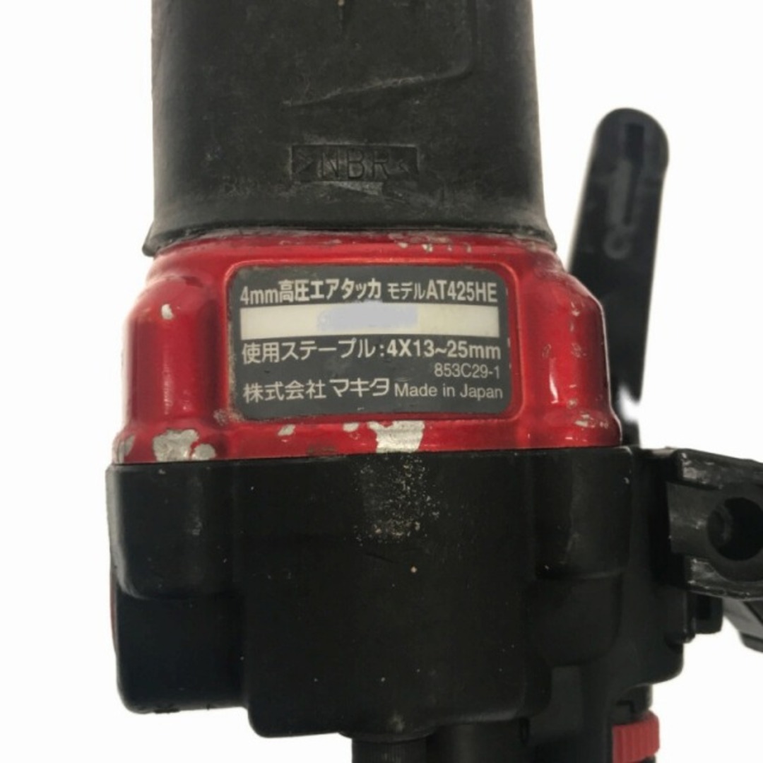 ☆中古品☆makita マキタ 高圧 エアタッカー AT425HE ステープル幅4mm 13～25mm 長さ エアータッカー 内装用 73930