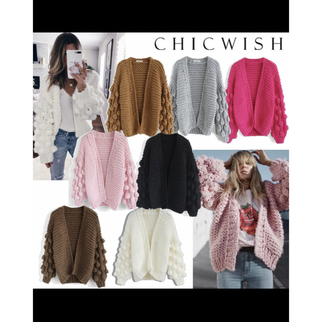 Chicwish(シックウィッシュ)のCHICWISH カーディガン　 レディースのトップス(カーディガン)の商品写真