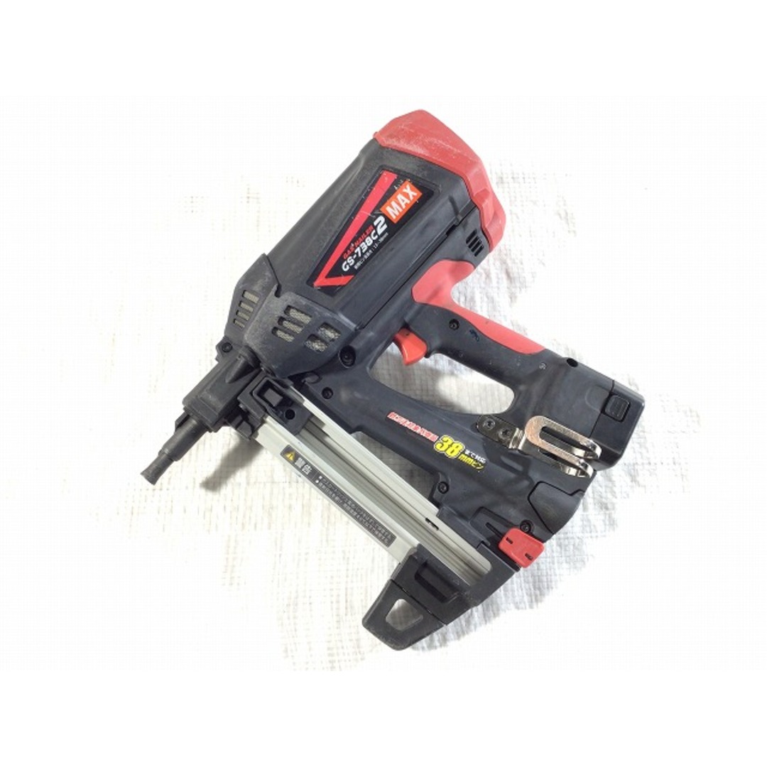 ☆中古品☆MAX マックス 6V ガスネイラ GS-738C2 バッテリー2個(6V 1.5