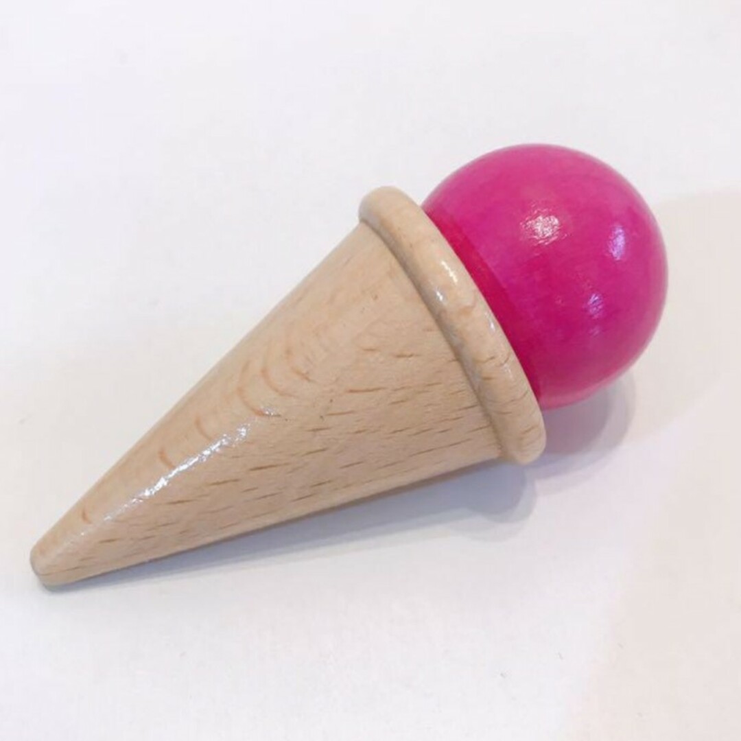 HABA アイスクリーム　いちご　木のおままごと　木のおもちゃ キッズ/ベビー/マタニティのおもちゃ(その他)の商品写真
