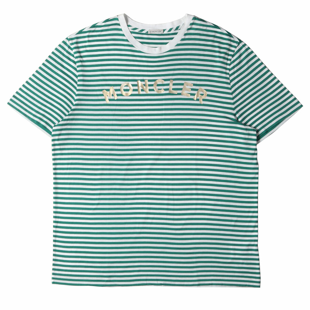 【新品】MONCLER　Tシャツ　メンズ　グリーン　Lサイズ