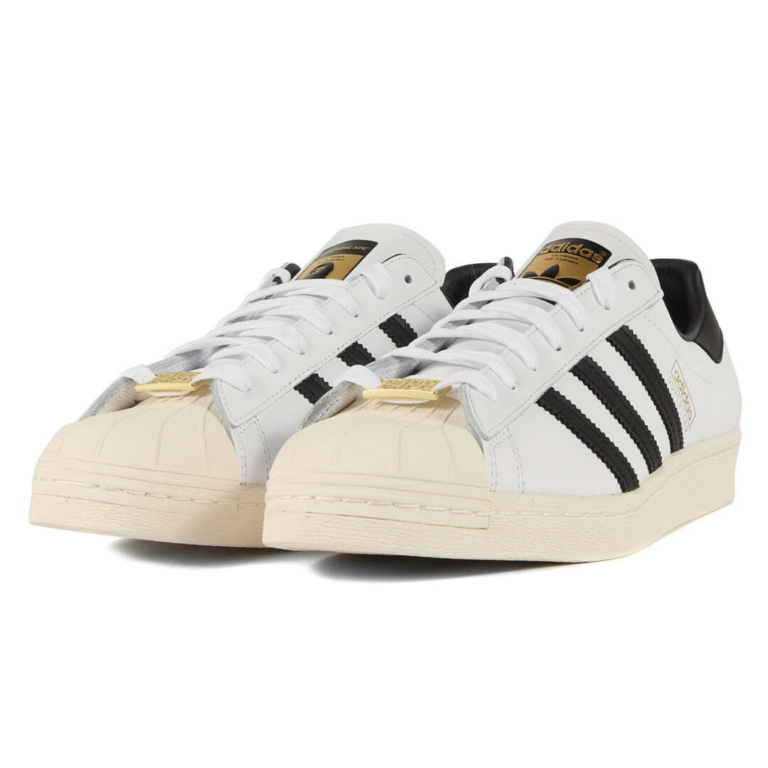 A BATHING APE(アベイシングエイプ)のA BATHING APE ア ベイシング エイプ スニーカー サイズ:28.0cm adidas SUPERSTAR 80S BAPE GZ8980 21SS フットウェア ホワイト コアブラック US10 シューズ 靴 コラボ カジュアル ブランド ストリート【メンズ】 メンズの靴/シューズ(スニーカー)の商品写真