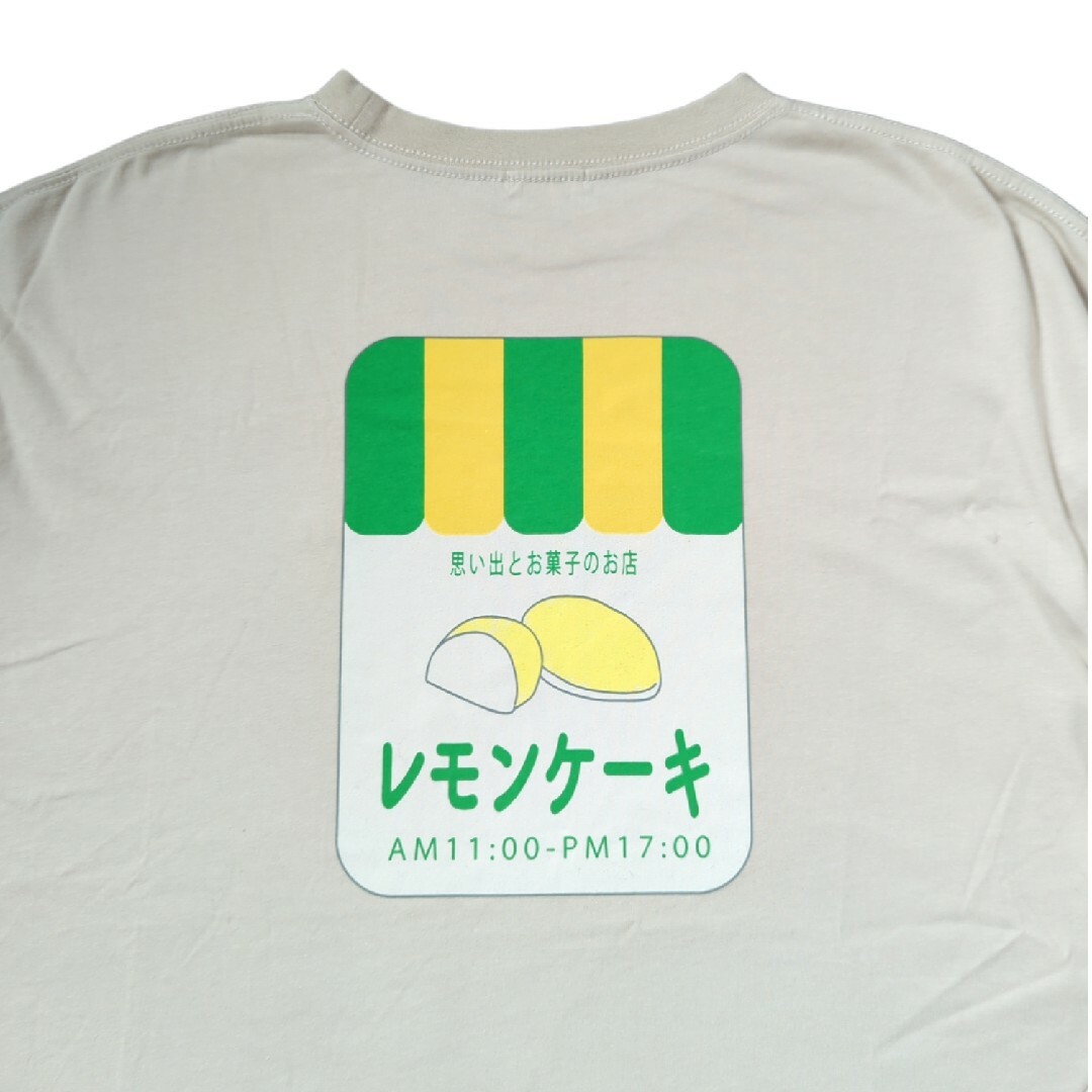 【No.95】新品タグ無*レモンケーキバックプリントTシャツ*サイズF メンズのトップス(Tシャツ/カットソー(半袖/袖なし))の商品写真