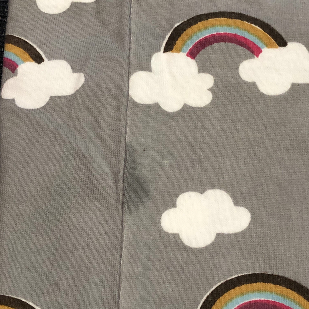 雲レインボー柄🌈カットソー フレンチスリーブ レディースのトップス(カットソー(半袖/袖なし))の商品写真