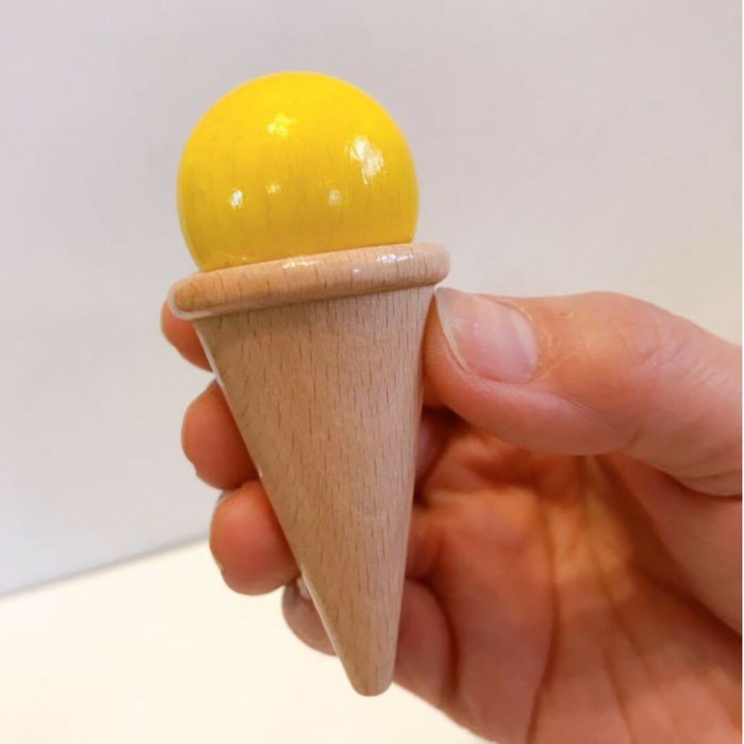 HABA アイスクリーム　レモン　木のおままごと　木のおもちゃ キッズ/ベビー/マタニティのおもちゃ(その他)の商品写真