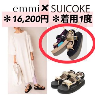 スイコック(suicoke)のemmi suicoke 別注 サンダル コラボ 限定 完売 24.5 25(サンダル)