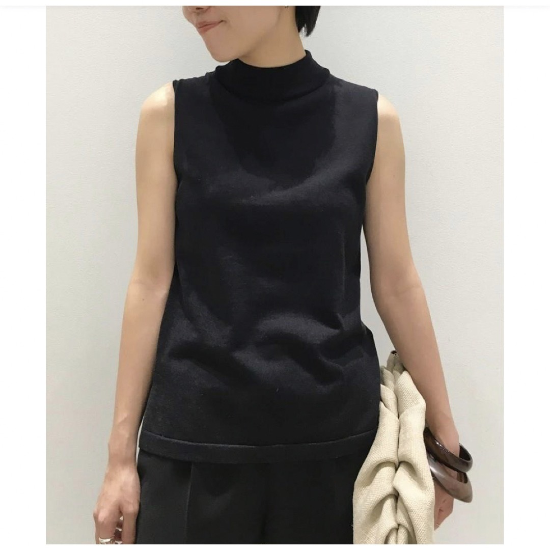 L'Appartement DEUXIEME CLASSE(アパルトモンドゥーズィエムクラス)のL'Appartement＊. Silk * CTN N/S TOP レディースのトップス(ニット/セーター)の商品写真