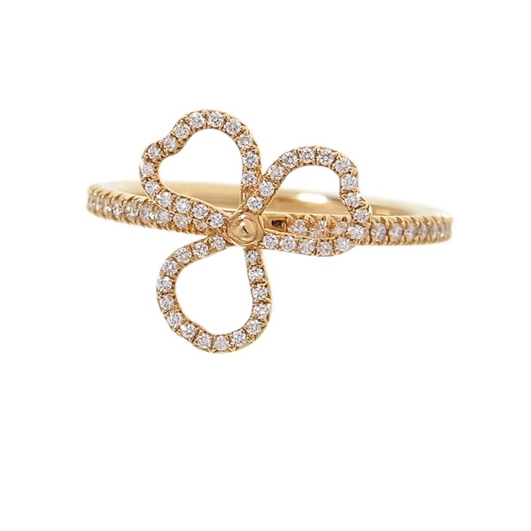 Tiffany & Co.(ティファニー)のティファニー TIFFANY＆CO ペーパーフラワー ダイヤモンド リング K18PG ジュエリー レディースのアクセサリー(リング(指輪))の商品写真