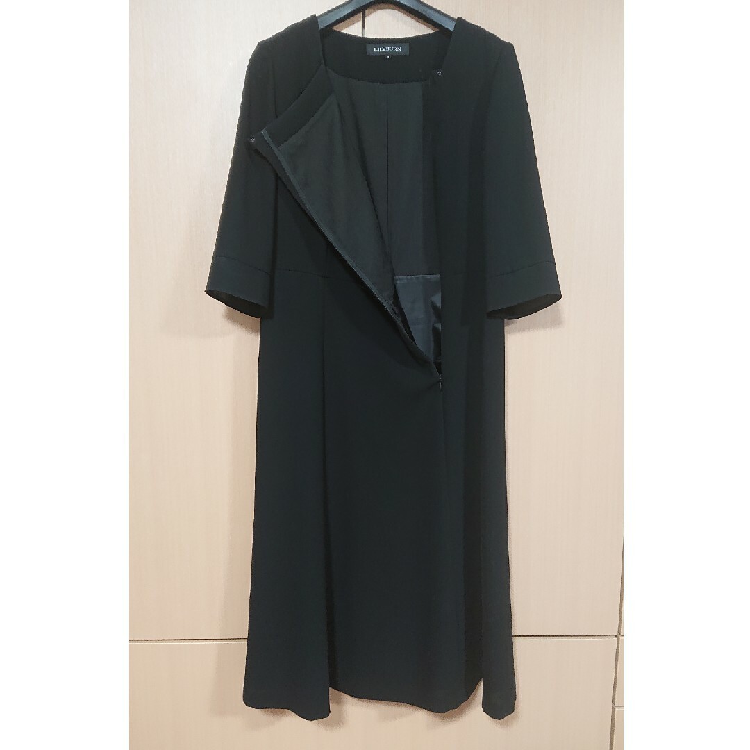 冠婚葬祭・喪服*ワンピース&ジャケットセット(11号)*ブラック ...