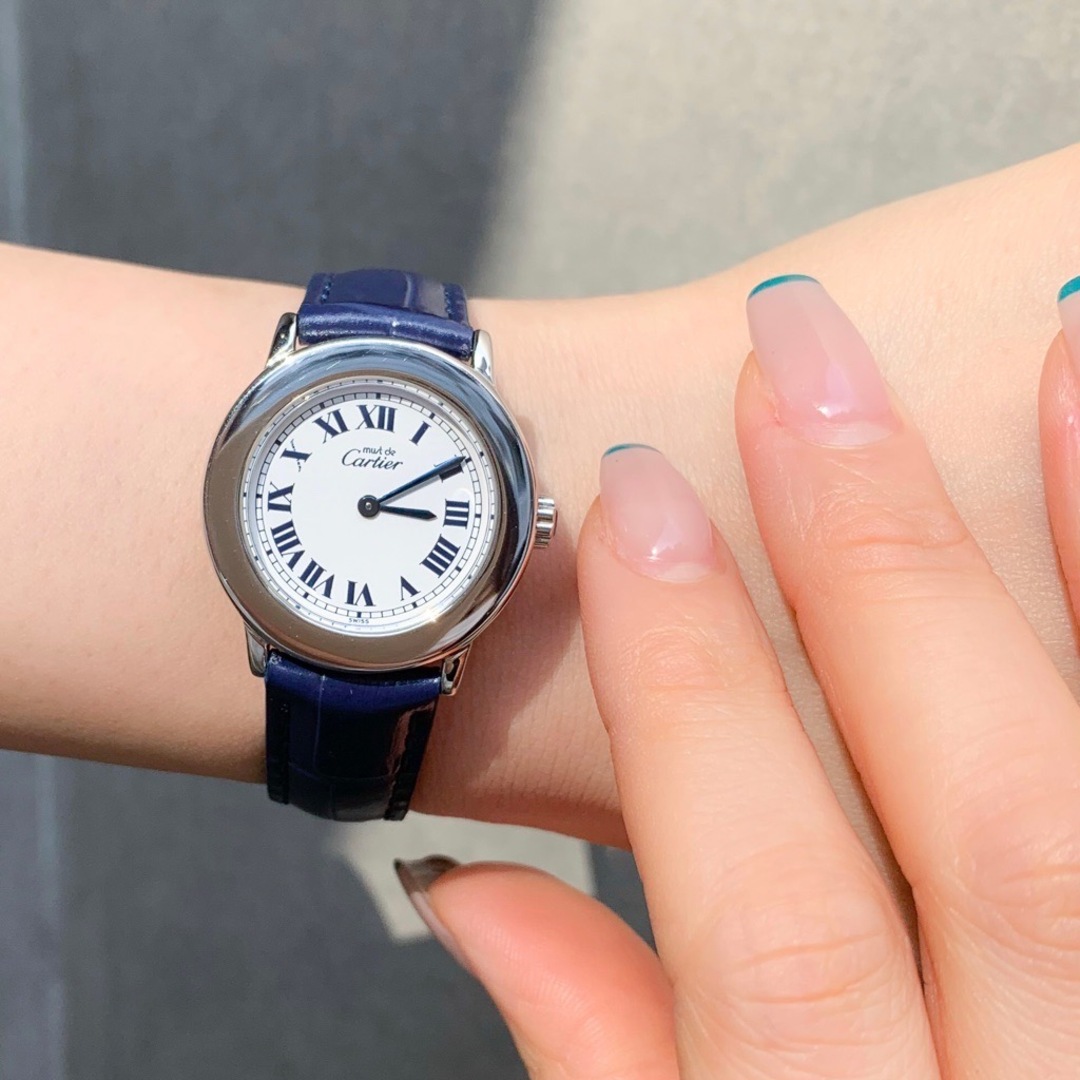 【仕上済/ベルト2色】カルティエ ロンド SM シルバー シルバー レディース 腕時計 CARTIER 時計
