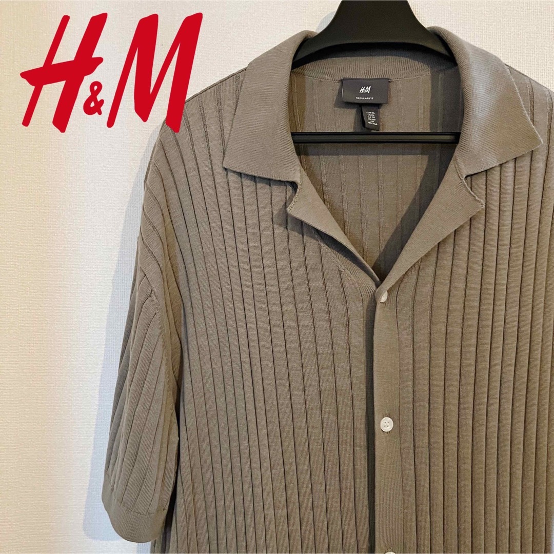 H&M(エイチアンドエム)のH&M ニット オープンカラー シャツ メンズのトップス(シャツ)の商品写真