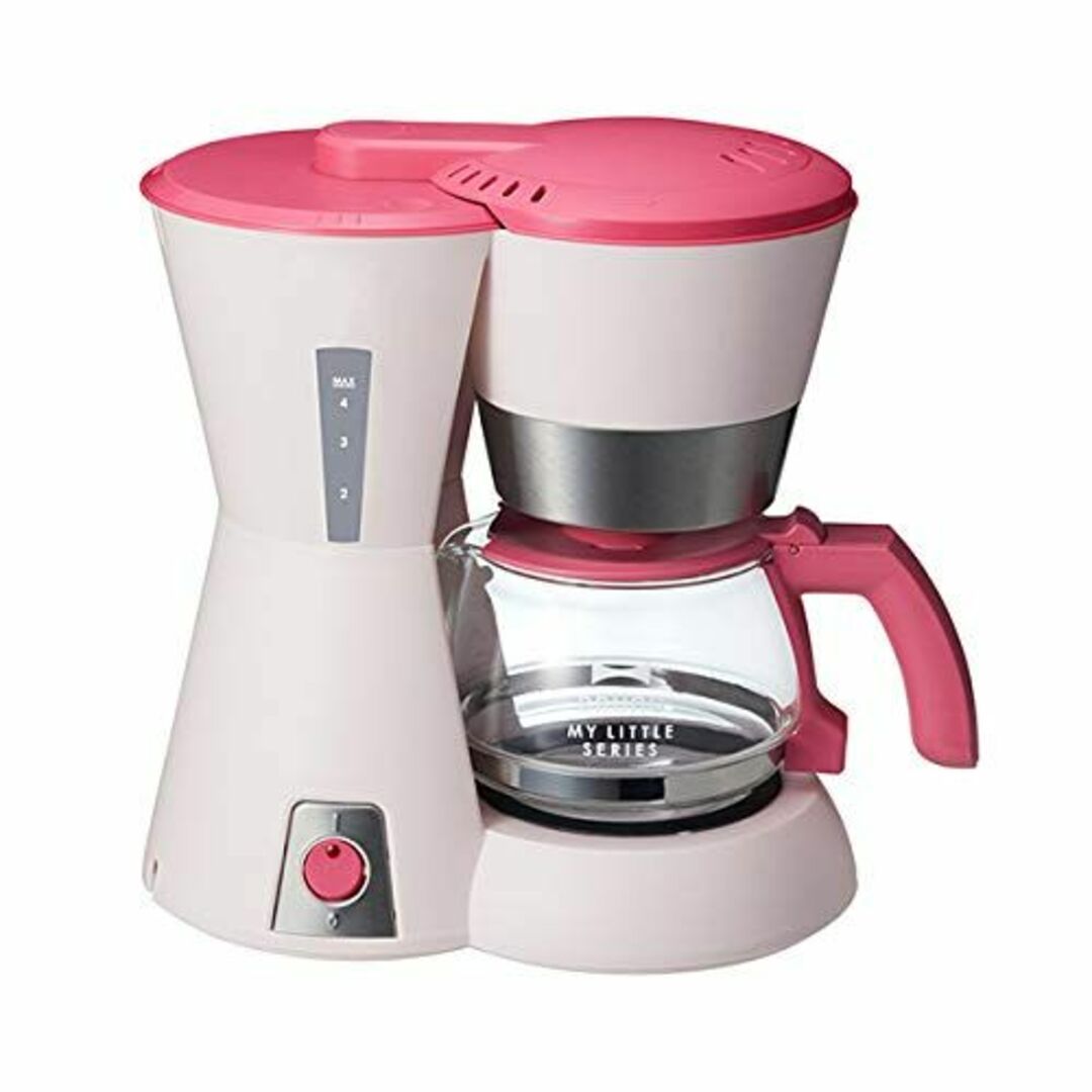 【色: ピンク】BRUNO 4 カップコーヒーメーカー My Little シリ