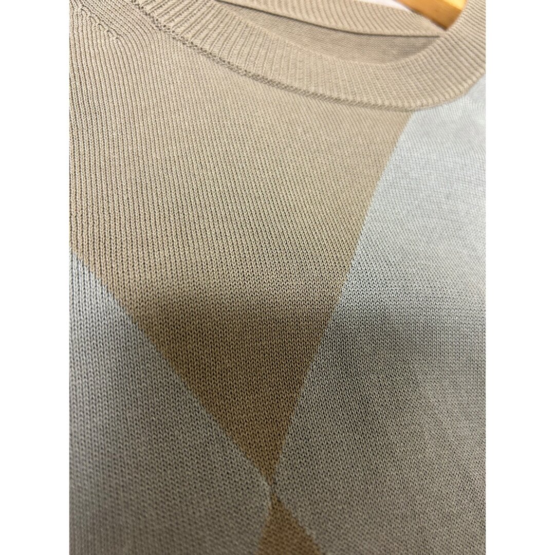 UNITED ARROWS(ユナイテッドアローズ)のユナイテッド・アローズ/半袖/カットソー/Tシャツ/Mサイズ/アーガイルの大柄 メンズのトップス(Tシャツ/カットソー(半袖/袖なし))の商品写真