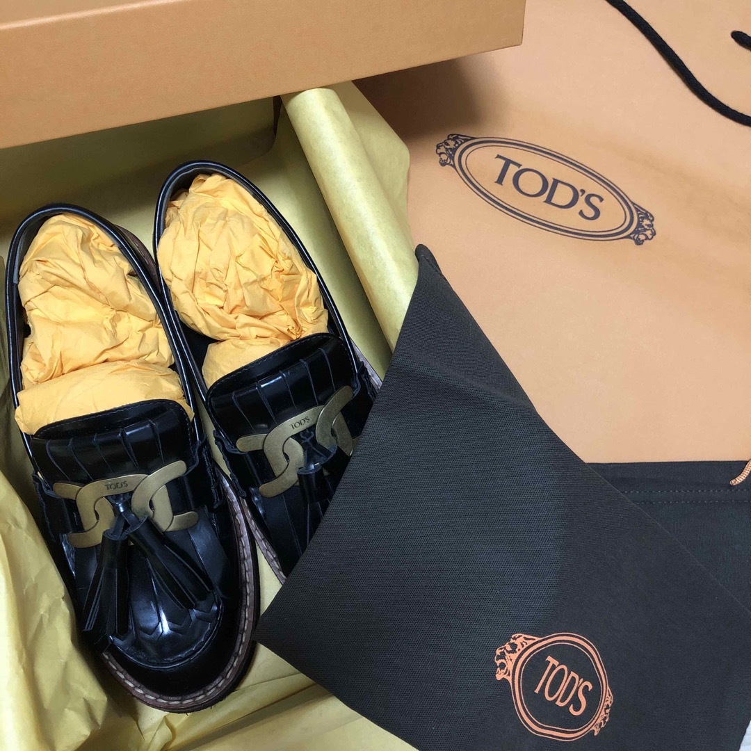 新品 TOD´S トッズ パンプス 黒 36.5(23.5cm)厚底-