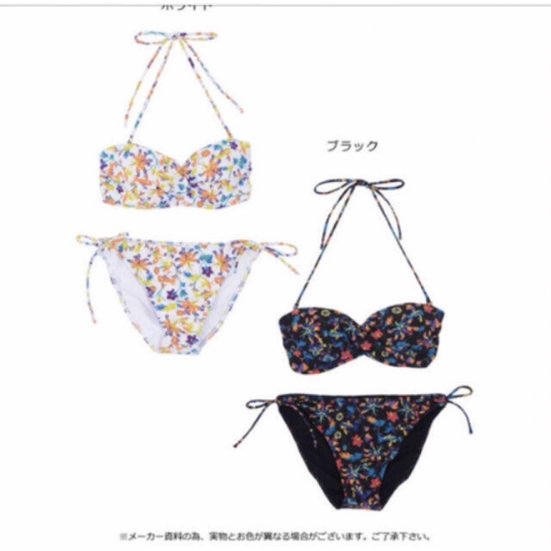 EVRIS(エヴリス)のEVRIS Art Floewerバンドゥビキニ　ブラック レディースの水着/浴衣(水着)の商品写真